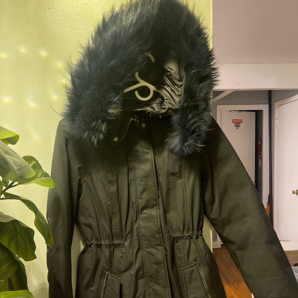 NavyBlue and Black Fur Mackage